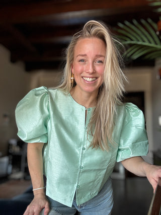 LaLa Maart top - Mint groen