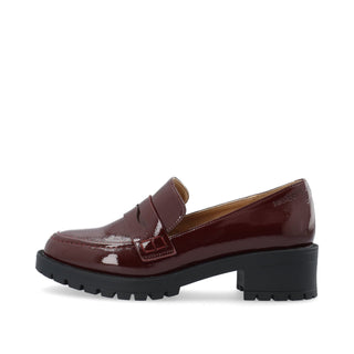 BIAPEARL Simple Penny Loafer Patent Aquarius - Burgundy