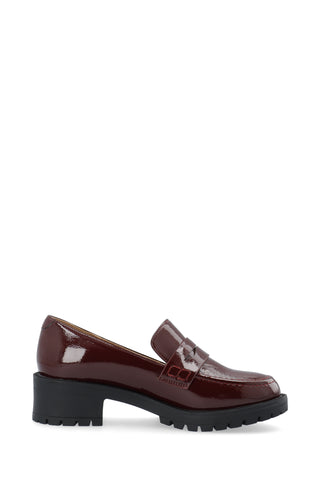 BIAPEARL Simple Penny Loafer Patent Aquarius - Burgundy