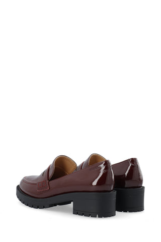 BIAPEARL Simple Penny Loafer Patent Aquarius - Burgundy