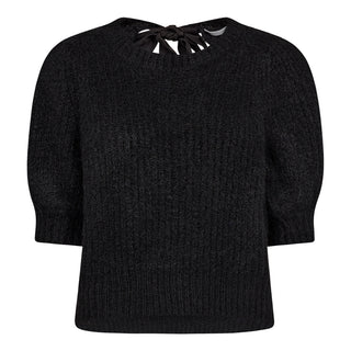 CoralieCC Bow Rib Knit – Black