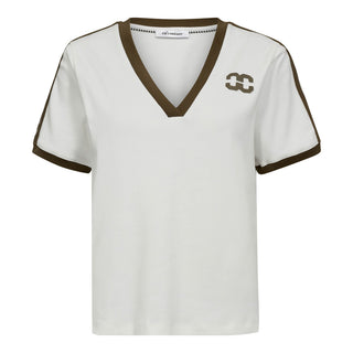 EdgeCC Stripe V-Tee - OffWhite Military Olive