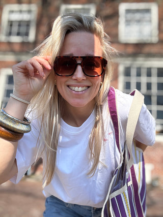 Romy – Retro Zonnebril Bruin