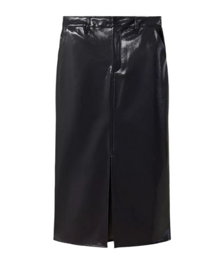 Skippy rok - Blauw lakleer