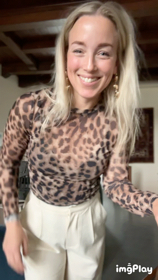 LaLa Mesh Top - Panter bruin/zwart