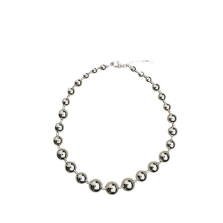 BEAD NECKLACE - SILVER