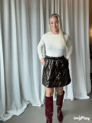BIACLARA Knee High Boot Patent - Burgundy