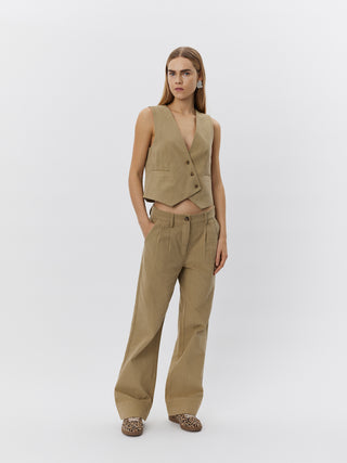 MARLEYSW VEST - Light Camel