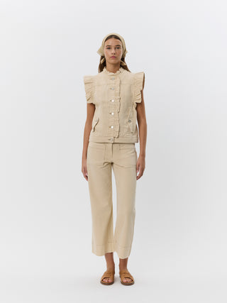 FARAHSW VEST - Warm sand