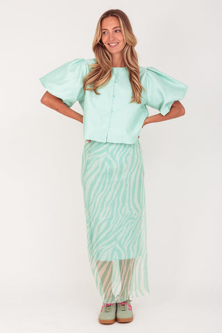 LaLa Maart top - Mint groen