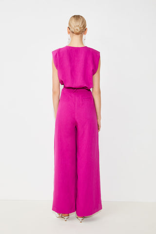 LAOS TOP - FRAMBOISE nu