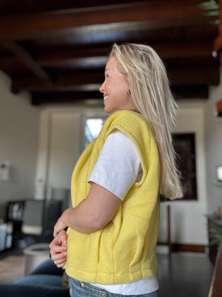 LaLa Sunny Mouwloos Vest - Geel