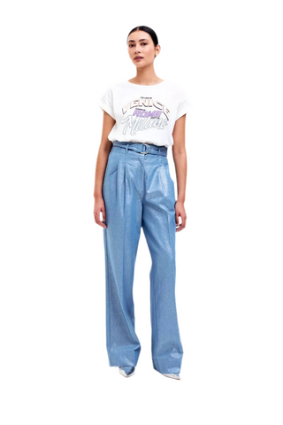 Tone wide fit lang - licht blauw