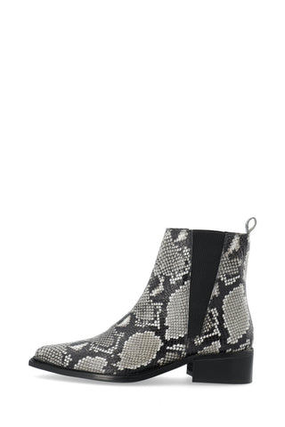 Bialusia Chelsea Boot - SNAKE EMBOSSED GREY