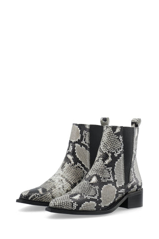 Bialusia Chelsea Boot - SNAKE EMBOSSED GREY