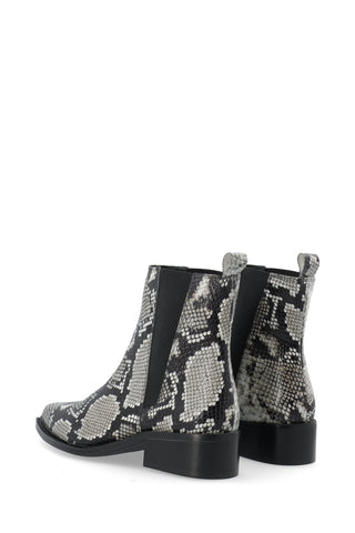 Bialusia Chelsea Boot - SNAKE EMBOSSED GREY