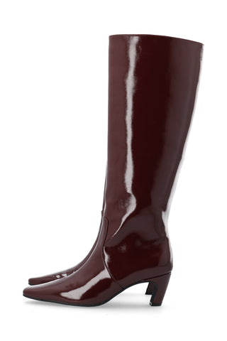 BIACLARA Knee High Boot Patent - Burgundy