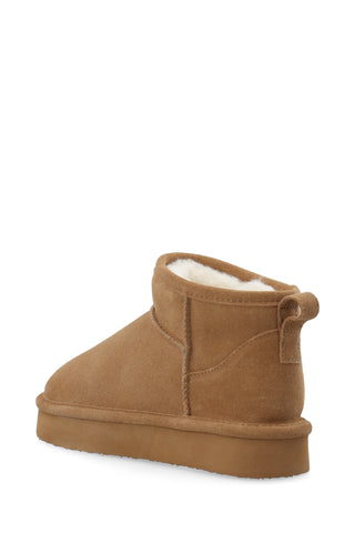 BIASNOW Short Boot Suede - Cognac