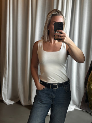 LaLa basic top - off White
