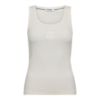 GrannyCC Rib Solid Emb Tank -  White