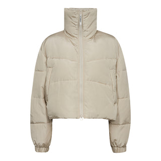 FROSTYCC CROP PUFFER JACKET - CHAMPAGNE