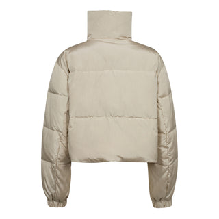 FROSTYCC CROP PUFFER JACKET - CHAMPAGNE