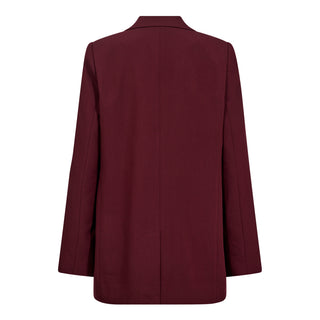KyleCC Single Oversize Blazer - Burgundy