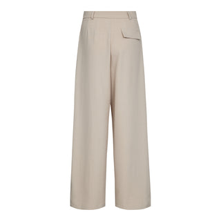 NancyCC Pleat Long Pant - Beige