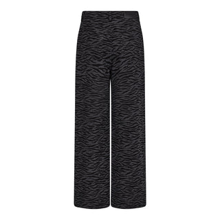Zebracc Grey Wide Long Pant - Black
