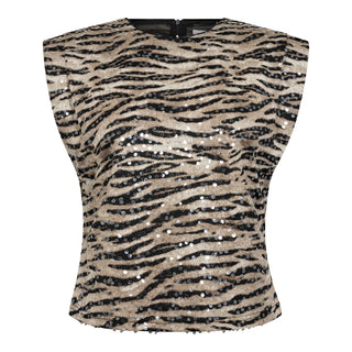 TigerCC Sequin Top - Bone