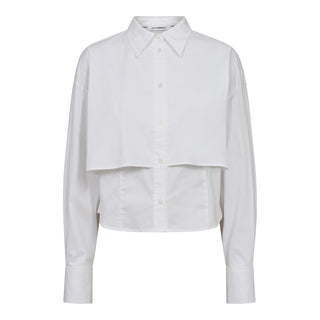 SandyCC Double Layer Shirt - WHITE