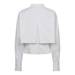SandyCC Double Layer Shirt - WHITE