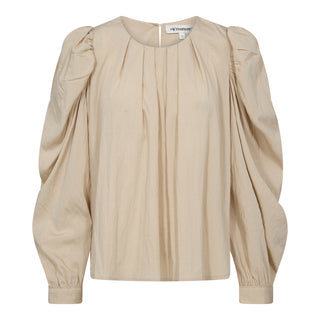VivaCC Pleat Blouse - Powder