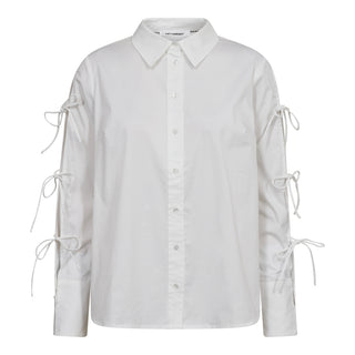 PoppyCC Tie Sleeve Shir - White