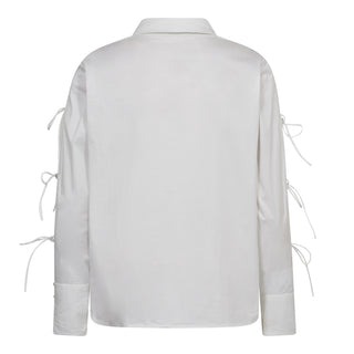 PoppyCC Tie Sleeve Shir - White