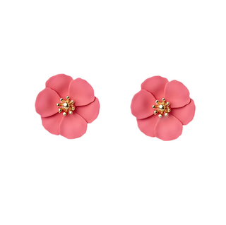 Flower Small Earring Coral