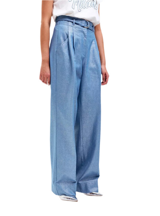 Tone wide fit lang - licht blauw
