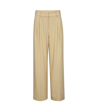 NilanCC Pleat Pants - Pale Yellow