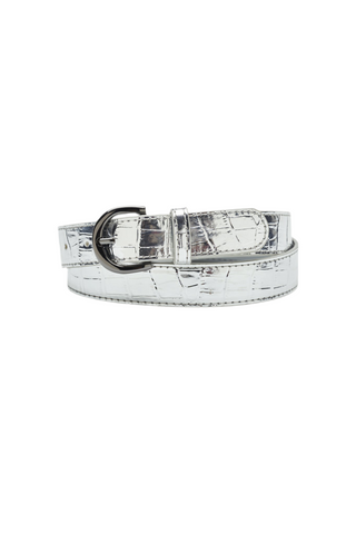 Basmall riem - zilver
