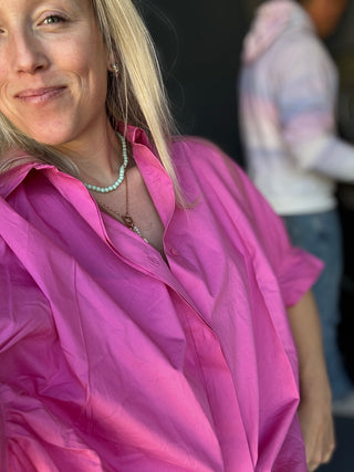 SAPE blouse korte mouwen - roze