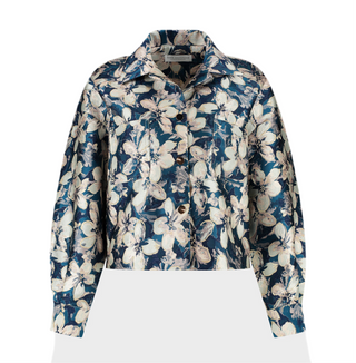 Amaya Santje Flower Jacket - Blauw