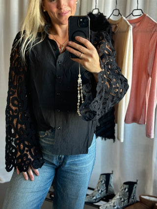HOPE BLOUSE  - BLACK