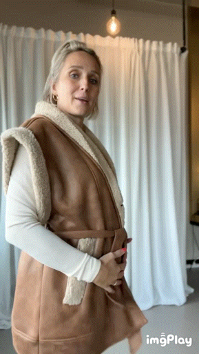 Maya Gilet Studio Amaya - Brown