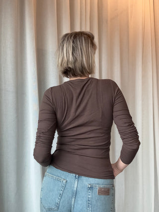 PETRICIASW LONG SLEEVE - BROWN