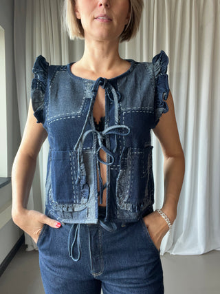 StitchyCC Denim Vest - Denim Blue