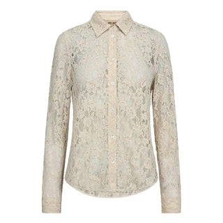 MMKether Lace Sequin Shirt - Summer sand