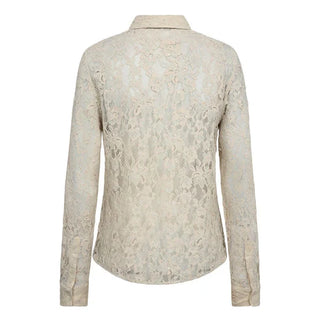 MMKether Lace Sequin Shirt - Summer sand