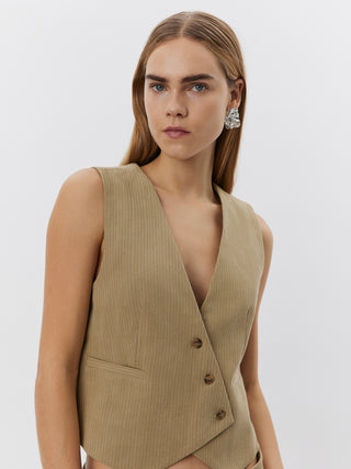 MARLEYSW VEST - Light Camel