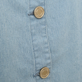 DEMISW VEST - Light Blue striped