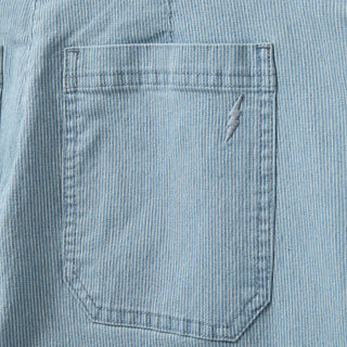 IRISHSW TROUSERS - Light Blue striped